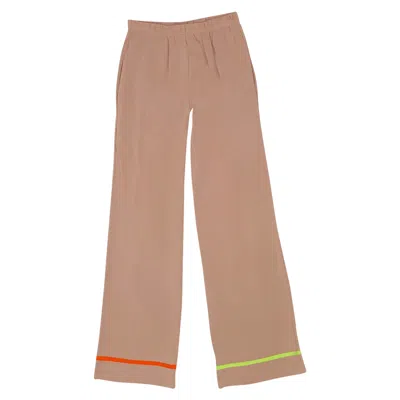 Nokaya Women's Rose Gold Lovely Break Pyjama Pants - Soft Sand