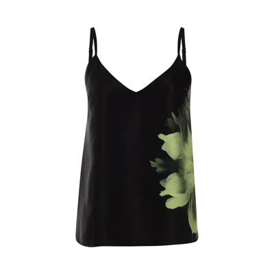 Nokaya Women's Silk Dreamscape Camisole Black Flower