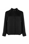 Nokaya Women's Silk Dreamscape Pyjama Shirt Black In Black