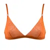 Nokaya Women's Yellow / Orange I.d. Line Soft Triangle Bralette - Mango In Yellow/orange