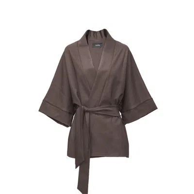 Nola Women's Brown  Kimono Jacket Taupe
