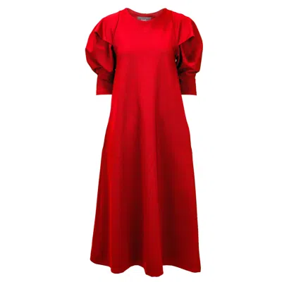 Nola Women's Lily Midi Dress Red