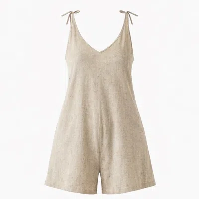 Nola Women's Neutrals Ami Short Jumpsuit Natural