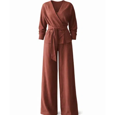 Nola Women's Orange Mena Loungewear Terracota