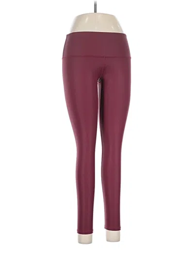 Pre-owned Noli Active Pants In Burgundy