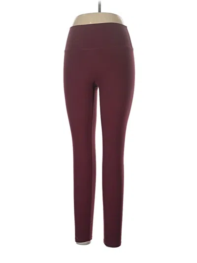 Pre-owned Noli Active Pants In Burgundy