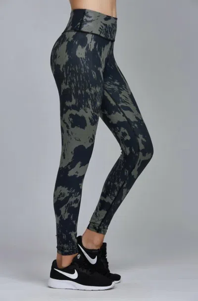 Noli Gloss Legging In Cow In Green