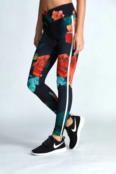 Noli Rose Legging In Multi In Black