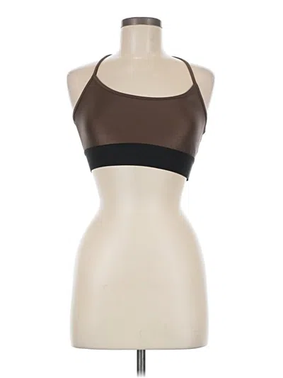 Pre-owned Noli Tank Top Brown Halter Neckline Tops