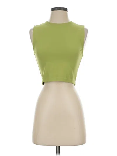 Pre-owned Noli Tank Top Green Strapless Neckline Tops