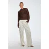 Noli Yoga Lucie Sequin Crochet Top In Pearl