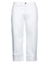 Nolita Woman Denim Pants White Size 32 Cotton In White