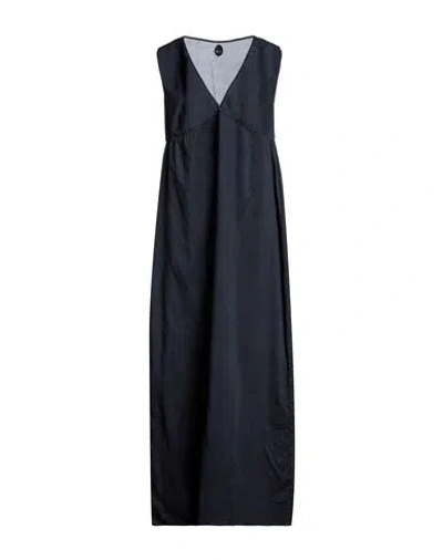 Nolita Woman Maxi Dress Midnight Blue Size 6 Cotton In Black