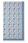 Nologo-chic Hand Printed Table Cloth  Cotton Blue S-m  Blue In Blue