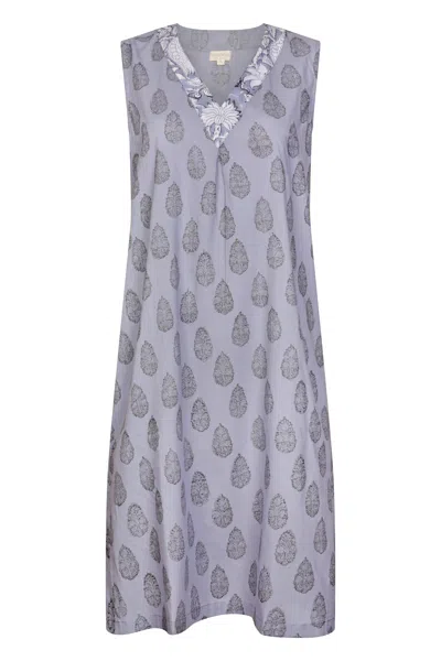 Nologo-chic Women's Grey Rosebud Print Nightdress Cotton Charcoal