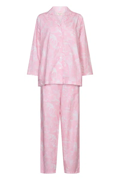 Nologo-chic Women's Pink / Purple Jungle Party Pj's - Pink In Pink/purple