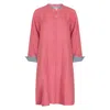 Nologo-chic Women's Pink / Purple Super Mix Coat Dress - Spice Pink In Pink/purple
