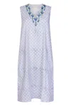 Nologo-chic Women's Rosebud Nightdress Cotton Tulip Blue In Blue