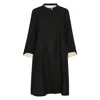 Nologo-chic Women's Super Mix Coat Dress - Black In Black