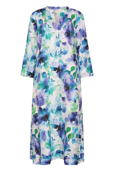 Nologo-chic Women's Water Petal Print Kaftan Linen - Multi
