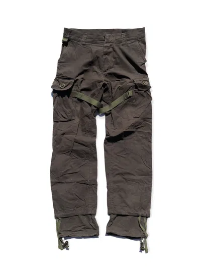 Pre-owned Nom De Guerre Paratrooper Military Cargo Pants In Olive
