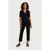 Nom Maternity Calista Ribbed Nursing Top In Black