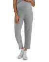 Nom Maternity Camilla Ribbed Maternity Pants In Heather Grey