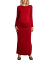 Nom Maternity Curve Maternity Dress In Merlot