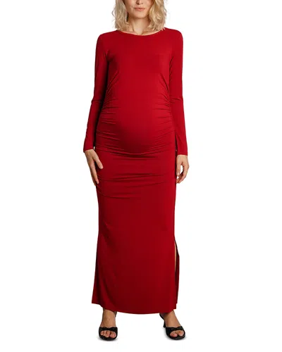 Nom Maternity Curve Maternity Dress In Merlot