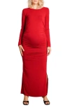 Nom Maternity Curve Maternity Dress In Merlot