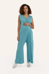 Nom Maternity Everyday Jumpsuit In Blue