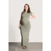 Nom Maternity James Maxi Maternity Dress In Green