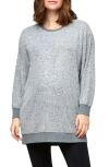 Nom Maternity Jo Maternity & Nursing Hooded Sweatshirt In Gray