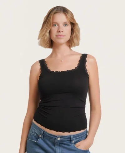 Nom Maternity Lacey Tank In Black