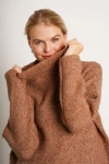 Nom Maternity Lia Maternity Nursing Sweater In Brown