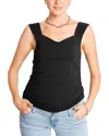 Nom Maternity Lola Floral Print Tank Top In Black