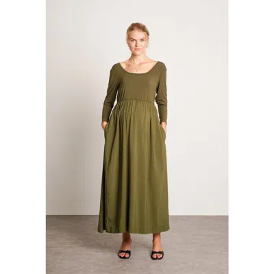 Nom Maternity Maeve Dress In Green