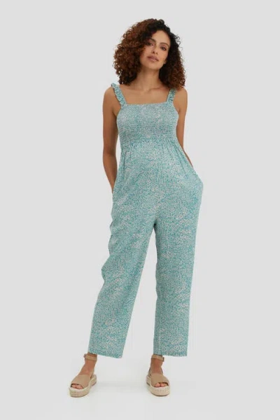 Nom Maternity Marais Jumpsuit In Blue