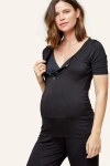 Nom Maternity Rhys Pj Tee In Black