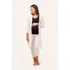Nom Maternity Second Skin Maternity Robe In White