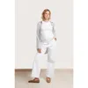 Nom Maternity Slouch Under The Belly Denim In White