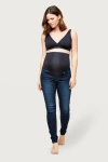 Nom Maternity Soho Skinny Over The Belly Maternity Jean In Blue
