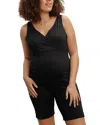 Nom Maternity Stretch Romper In Black