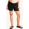 Nom Maternity The Easy Maternity Shorts In Black