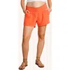 Nom Maternity The Easy Maternity Shorts In Orange