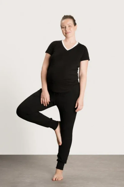 Nom Maternity The Maternity & Nursing Tee In Black