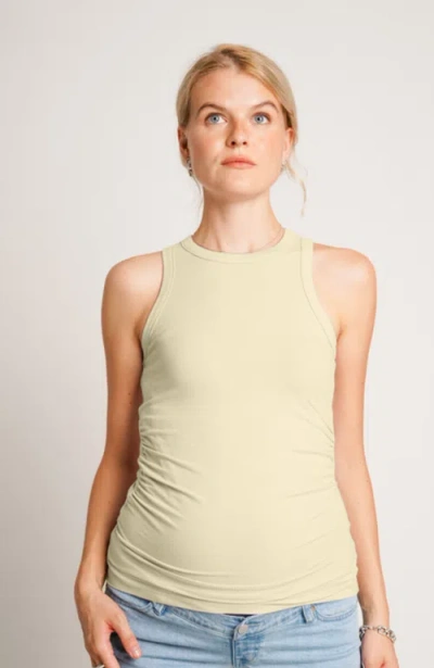 Nom Maternity The Ribbed Maternity Tank In Neutral