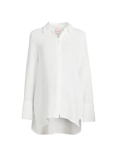 Nom Maternity Women's Everyday Cotton Shirt In White