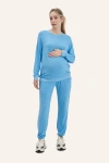 Nom Maternity Wren Lounge Sweats In Blue