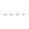 Noma Cross Chain Bracelet In Silver/white Green